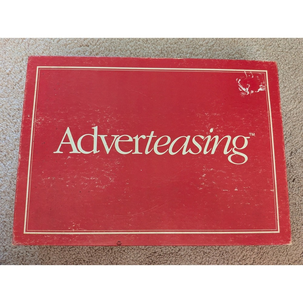 Vintage 1988 Adverteasing Board Game‎ by Cadaco Trivia Retro Family Fun